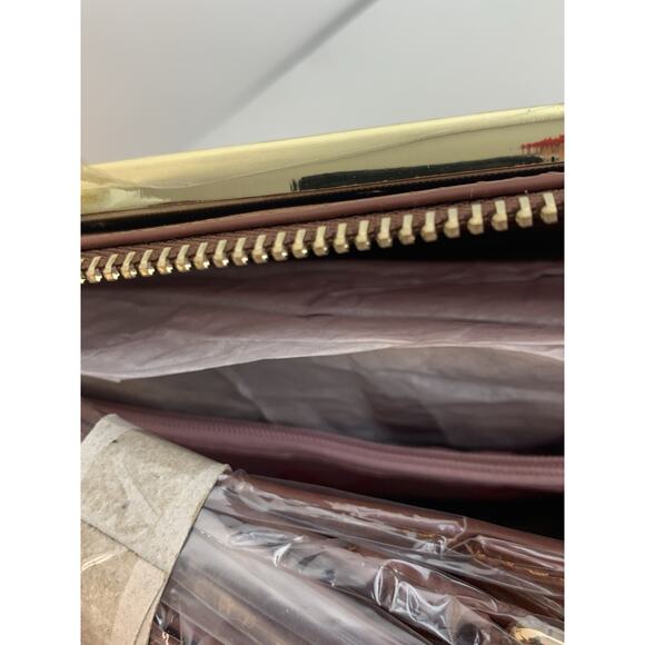 NEW Fricaine Treasure Brown Satchel Bag Turquoise Red Embroidered Purse Handbag - Picture 8 of 10